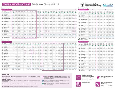 Weekday frequency increases between 7:45 AM and 9 AM. . Framingham mbta schedule